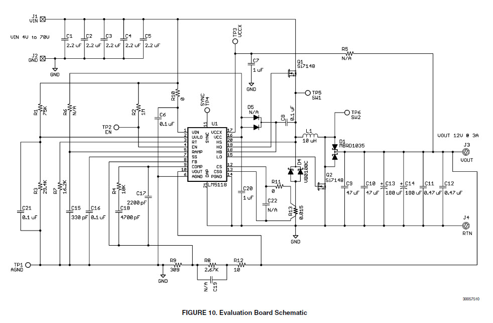 LM5118EVAL/NOPB Schematic