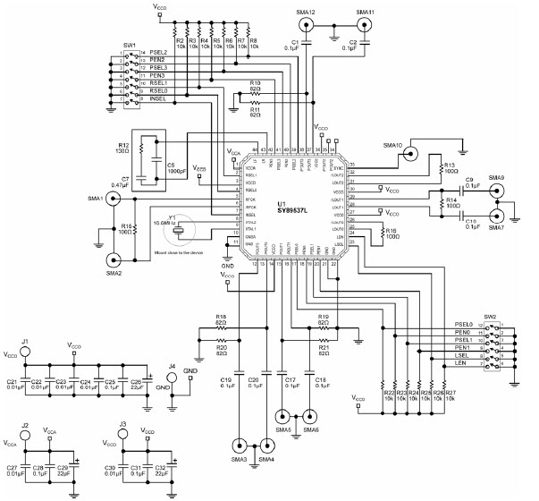 SY89537L Reference Design PLL Clock Generator