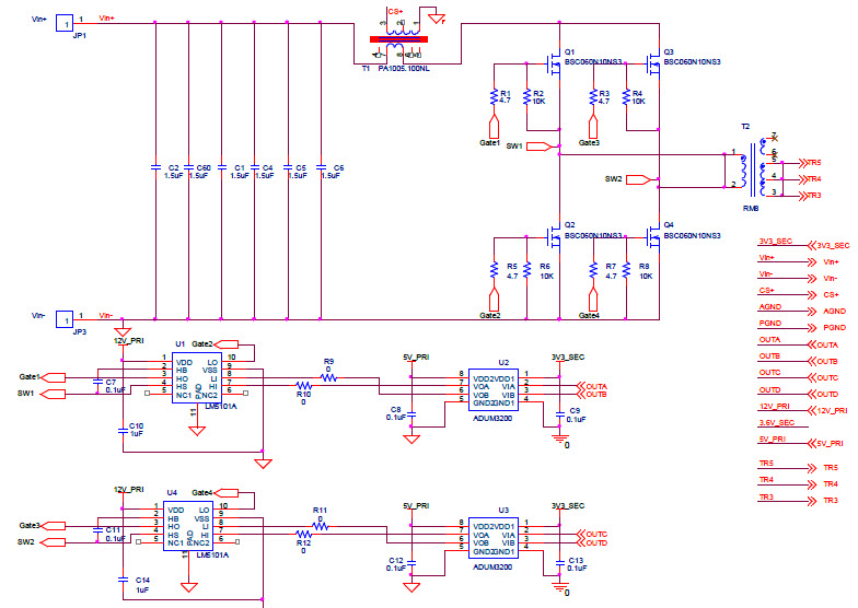 Schematic - Primary side (Sheet 2 of 5)