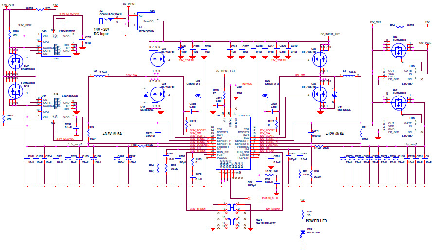 Power 1 - DC Input, 12V, 3.3V (Sheet 21 of 30 )