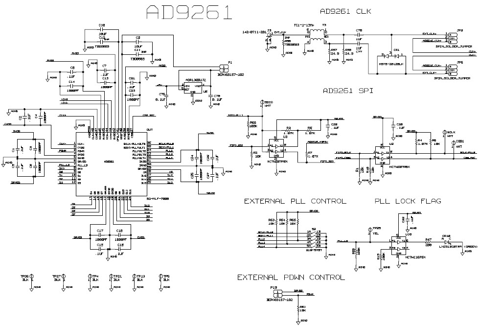 AD9261 ADC Schematic (Sheet 1 of 5)