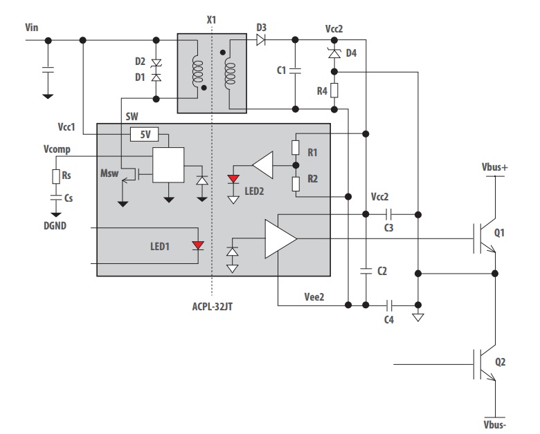Isolated Flyback Converter Block Diagram