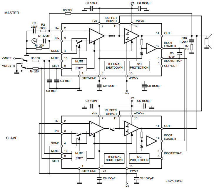 Tda7293 Typical Application Reference Design