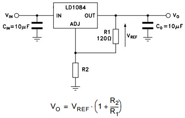LD1084_Typical Application Reference Design | DC to DC Single Output ...