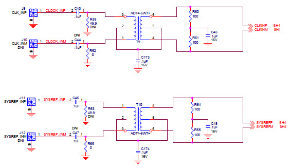ADC34XX EVM - CLOCK INPUT (Sheet 11 of 16)