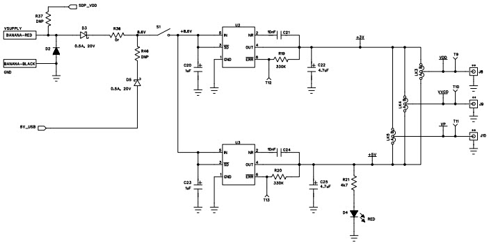ADF4001 Eval Board Schematic (Sheet 3 of 4)