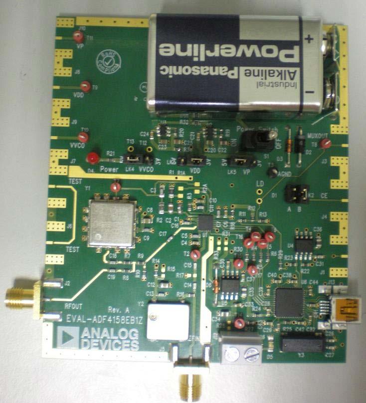 EVALADF4158EB1Z Reference Design PLL Clock Generator
