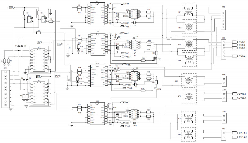 Fuji Electric AT-NPC 3-Level 4in1 IGBT Module Schematic (Sheet 3 of 3)