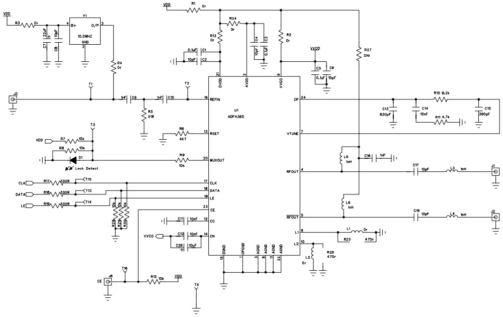 ADF4360-1 Schematic (Sheet 2 of 4)