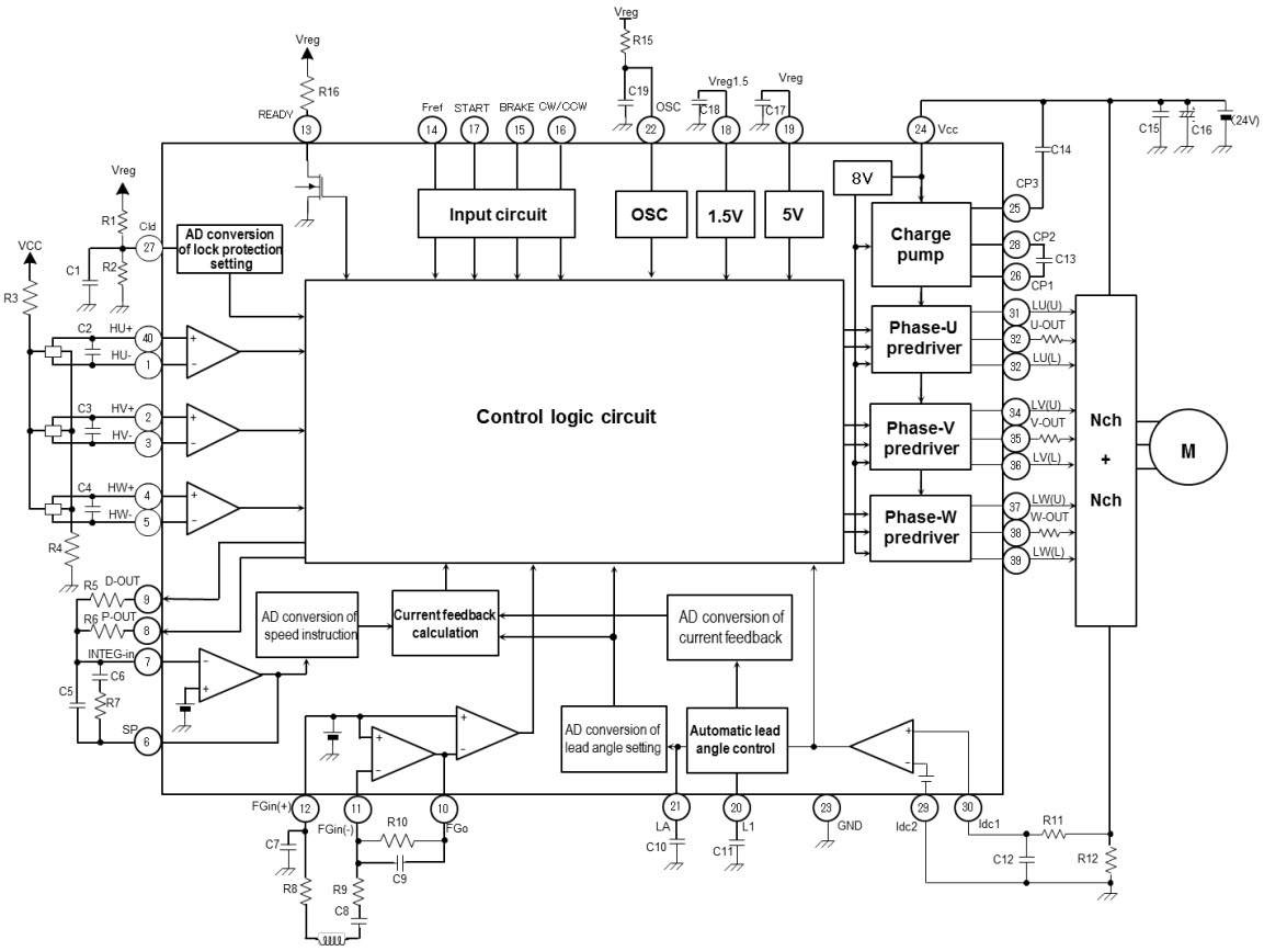 AN_TC78B004FTG Reference Design AC Motor Control