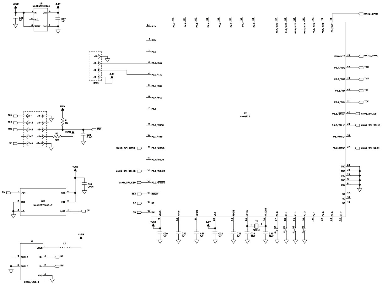 MAX544X EV Kit Schematic (Sheet 3 of 3)