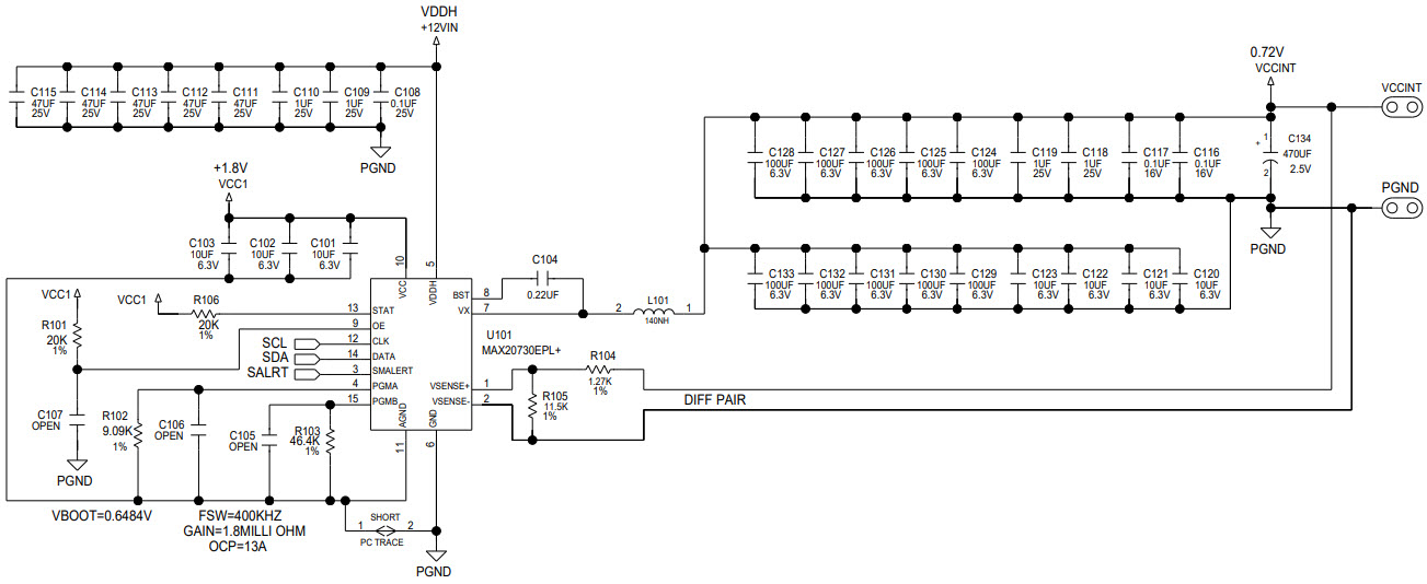 VCCINT 0.72V, 12A (Sheet 3 of 7)
